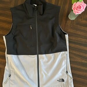 The North Face Black and Light Gray Vest